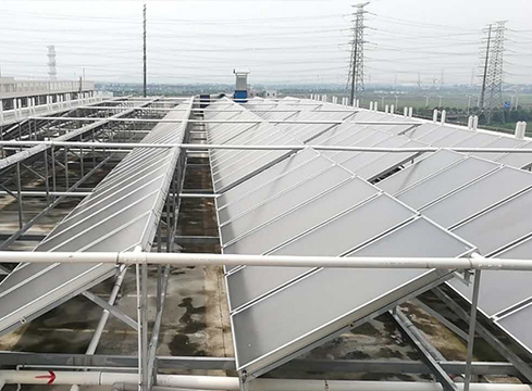 奇异果体育热能科技（杏坛）员工宿舍楼太阳能热水工程